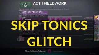 SKIP TONICS GET ALL FIELDWORK EARLY NO RECIPES GLITCH Worlds First Key Fieldwork NEW TONIC