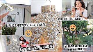 PUSIMOS LAS NUEVAS LAMPARAS SAQUE MI ARBOL DE NAVIDAD 