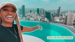 My $500 Bangkok Condo Tour (rooftop pool, condo amenities, luxury, and more) อาศัยอยู่ในกรุงเทพฯ