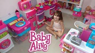 Tour pelo CANTINHO BABY ALIVE - Espaço de bonecas.