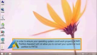 Convert partition from NTFS to FAT32 with AOMEI Partition Assistant