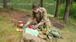 E03 OUTDOOR COOKING IN THE WILD Solo Bushcraft Trip #thegreenboy ROMANIA