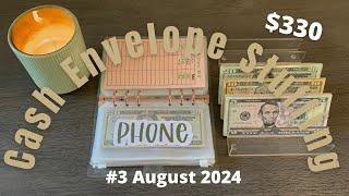 Cash Envelope Stuffing #3 AUGUST 2024 // Weekly Budget