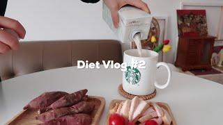 EN)Diet Vlog #2 다이어트 3일 차.. 운동하기 싫다!