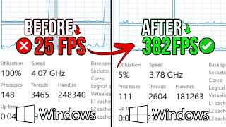 How To OPTIMIZE Windows 10 For GAMING And Performance! (2025) - Lower Latency & Optimization Guide!