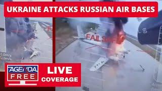 Ukraine Attacks Russian Air Bases with Drones, Destroys Bombers - LIVE Breaking News Coverage