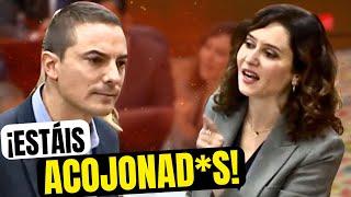 AYUSO acoj*na al lacayo de Sánchez con las BOLSAS de DINERO en FERRAZ y CHIRINGUITO de BEGOÑA