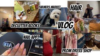 VLOG | NEW | COME WITH ME | PROM DRESS SHOPPING FOR KHIA | DOG PARK | DECLUTTER | NAILS