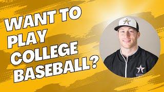 Do this NOW If You Want To Get Recruited for College Baseball