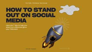 How to Stand out on social Media