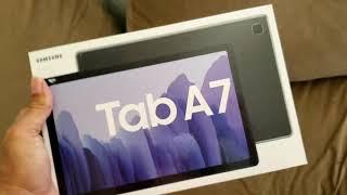 Unboxing Galaxy Tab a7 2020 t505 Português  Brasil part 1
