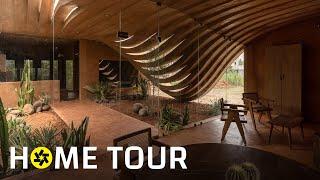 This Mud House in Tamil Nadu has a Parametric Roof! (House Tour)