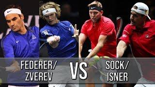 Federer/Zverev Vs Sock/Isner - Laver Cup 2018 (Highlights HD)