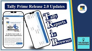 TRiB in Tally Prime Release 2.0 updates | Tally Reports in Browser (TRiB) in Any Mobile Device