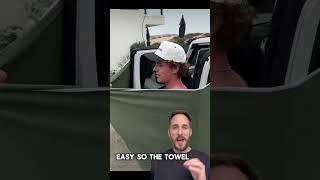 Someone created a towel with magnets in them