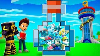 PAW PATROL ATRAPADOS DENTRO DE UNA BOTELLA EN MINECRAFT 