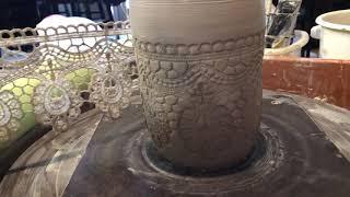 Lace Mugs Michelle East Art & Pottery