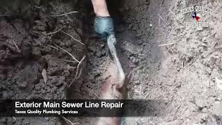 Exterior Main Sewer Line Repair