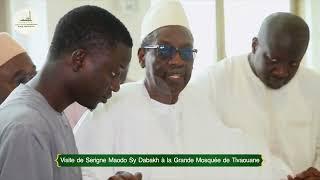 Visite de Serigne Maodo Sy Dabakh à la Grande Mosquée de Tivaouane