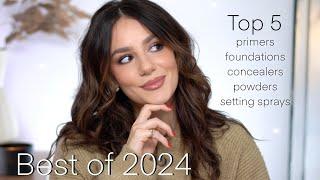 BEST OF 2024: TOP 5- Primers, Foundations, Concealers, Powders & Setting Sprays || Tania B Wells