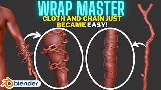 Wrap Master - Cloth and chain became easy in Blender