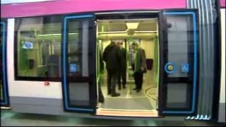 Wednesbury - West Midlands: Midland Metro unveils the first tram from a new £40m fleet