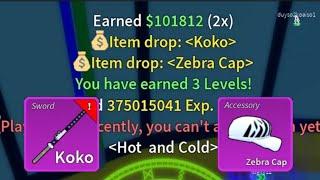 *Full Guide* How to get koko sword and zebra cap blox fruits | koko blox fruits | zebra cap