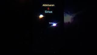 Aldebaran and Sirius Comparison. #shorts @observatoriodeastronomia