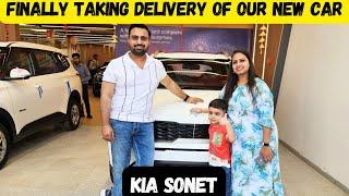 Finally Taking Delivery Of Our New Car ️ | Kia Sonet 2024