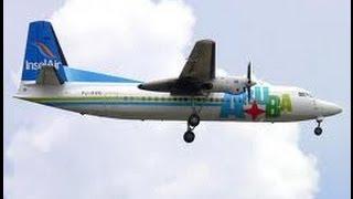 Fokker-50 Cockpit video, Take off from Curacao to Aruba 1/2