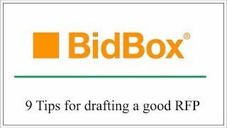 9 tips for drafting Request for Proposal (RFP)