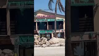 Bonita Springs. Docks Beach House after Hurricane Ian