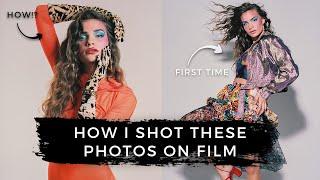 Shooting On Film For The First Time! | Studio Fashion Photography BTS