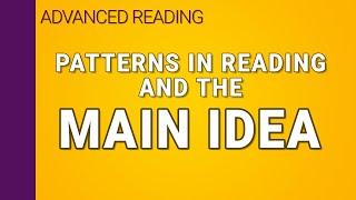 The main idea as a pattern in reading