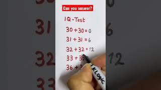 IQ test #matemática #matematika #savoljavob #savollar #matematikasd