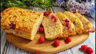 Oats, Apple, Yogurt and Raspberries! Delicious and Easy Diet Cake Recipe!