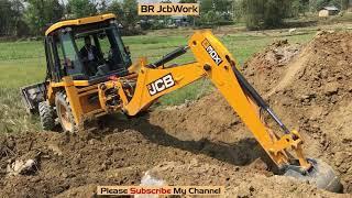 BR JcbWorking At Road Construction || Village Road || Jcb 3Dx Super Loader Big Machine.