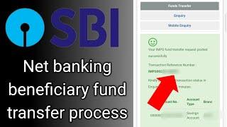 SBI net banking se beneficiary me money transfer kaise kare | sbi net banking fund transfer