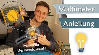 Anleitung Multimeter für Einsteiger, wie geht die Messbereichsauswahl? | Geräte #11