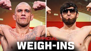 Pereira vs Ankalaev Fighter Weigh-Ins | UFC 313