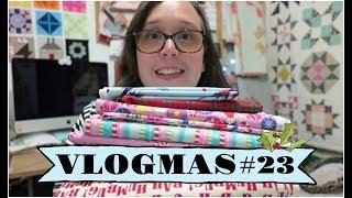 VLOGMAS #23 | Christmas Fabric Haul!