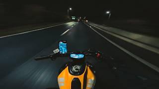 JUST A "CHILL" LATE NIGHT RIDE... | Yamaha MT-07 Akrapovic & Quickshifter. [4K]