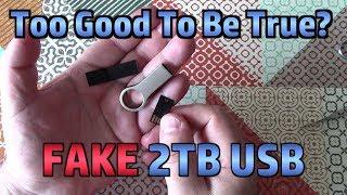 Testing A *FAKE* 2TB USB Flash Memory Stick (SCAM from Wish.com)