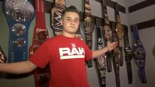 HOW I HANG MY WWE CHAMPIONSHIP TITLE BELTS!