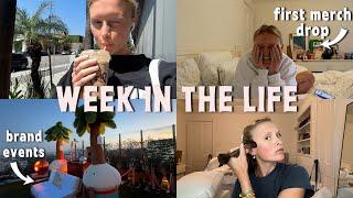 week in the life: botox, jellycat event, and my first merch drop!