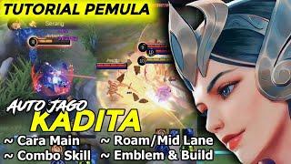 TUTORIAL LENGKAP PEMULA KADITA CARA MAIN COMBO SKILL EMBLEM + BUILD TERSAKIT 2023