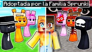 ¡ADOPTADA por la FAMILIA SPRUNKI en Minecraft!