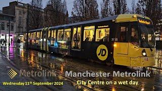 Manchester Metrolink: Manchester City Centre on Wednesday 18th December 2024