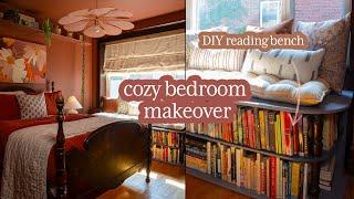 *Moody* Bedroom Makeover With DIY Reading Window Bench