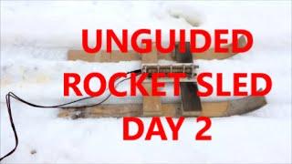 Rocket sled, day 2. 3 launches.